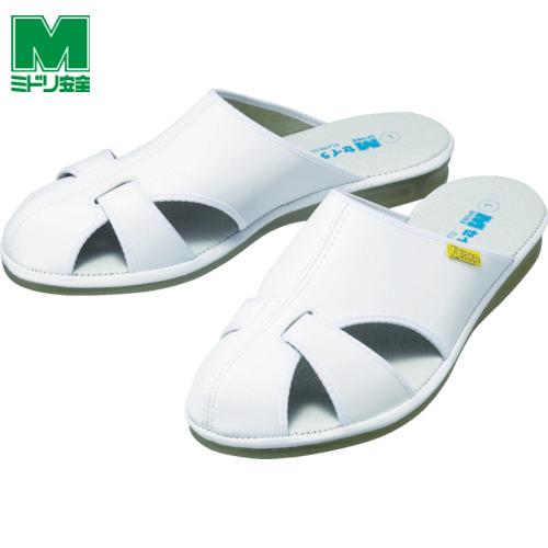 ミドリ安全 静電作業サンダル エレパスクールライトN ホワイト M