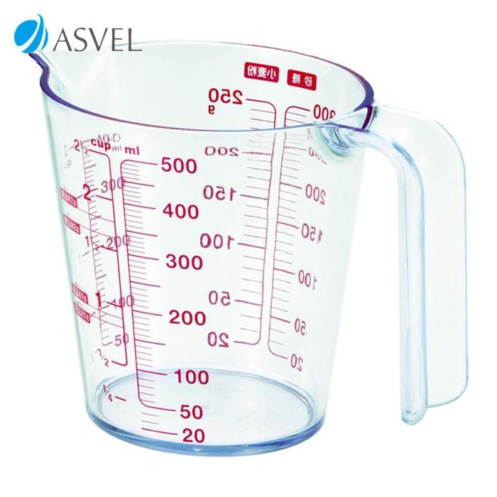 アスベル（ASVEL） 耐熱計量カップ O-500 500ml (1個) 232305 : 工具