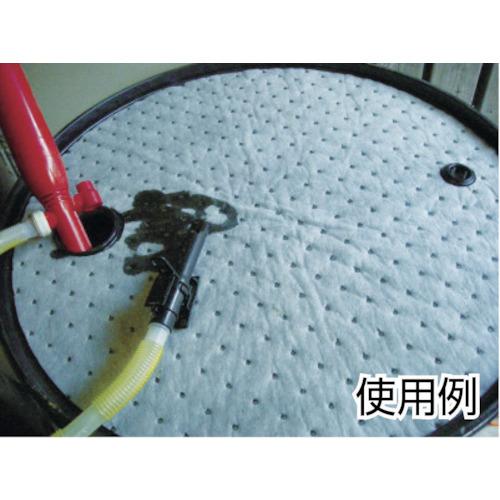 JOHNAN 吸収材(シートタイプ) 油吸収材 ドラム缶用マット (25枚入) 油吸収量20L (1箱) AD550_1