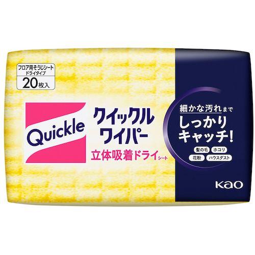 Kao（花王） クイックルワイパー 立体吸着ドライシート 20枚入 (1袋