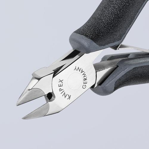 KNIPEX クニペックス 7732-120HESD ESD超硬刃エレクトロニクスニッパー 120mm 静電気防止 小ベベル付き (1丁)_3