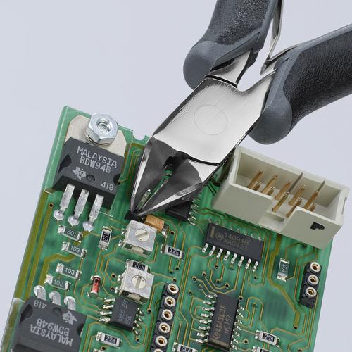 KNIPEX クニペックス 7732-120HESD ESD超硬刃エレクトロニクスニッパー 120mm 静電気防止 小ベベル付き (1丁)_4