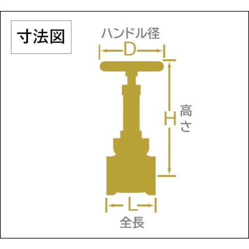 大和バルブ B10G 25A ゲートバルブ 25A(JIS 10K、青銅) (1個)_1