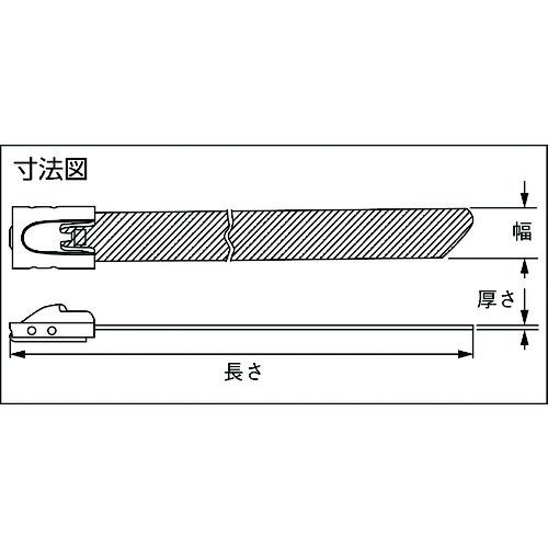 パンドウイット MLT フルコーティングステンレススチールバンド SUS316 黒 幅4.6mm 長さ201mm 100本入り MLTFC2S-CP3｜kouguland｜02