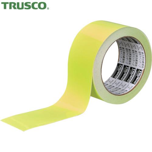 TRUSCO中山 トラスコ 蛍光ラインテープ50mmx10m イエロー (1巻 TRUSCO中山 トラスコ 蛍光ラインテープ50mmx10m イエロー (1巻