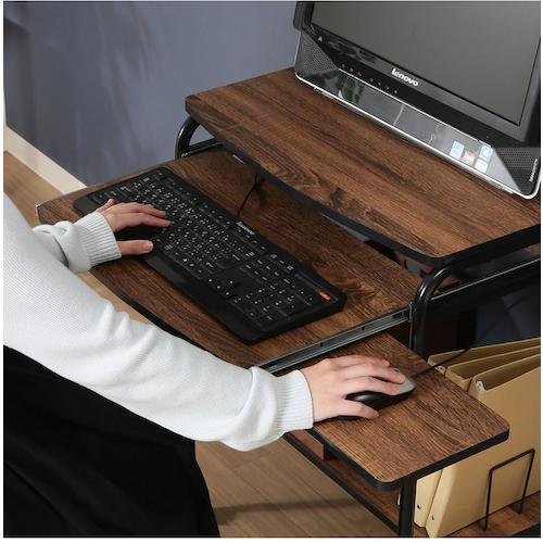 不二貿易 シンプルPCデスク フィット BR ブラウン (1個) 66741 : 工具