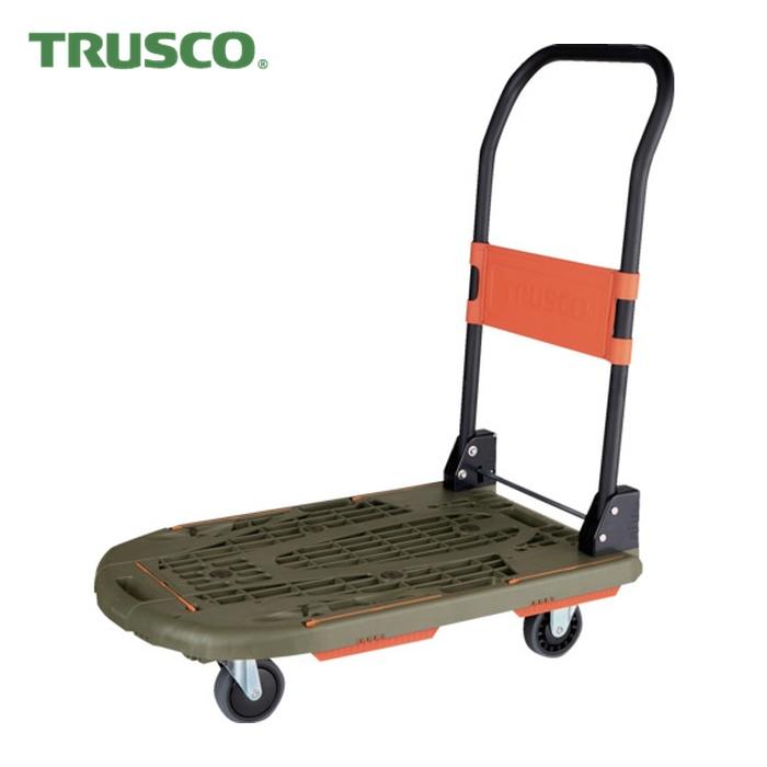 TRUSCO中山 トラスコ TRUSCO 樹脂台車 カルティオ 780X490 折畳 