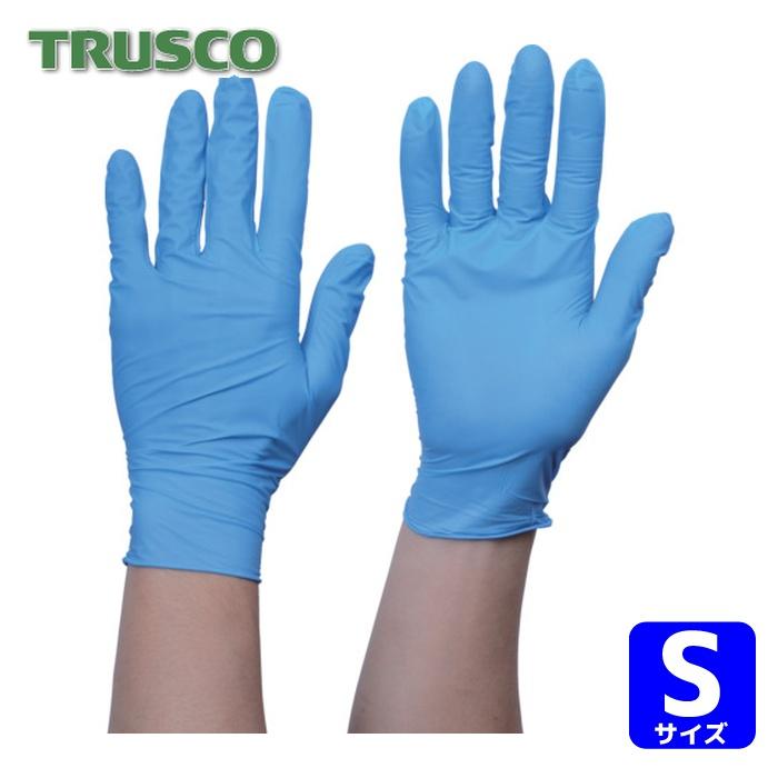 TRUSCO(トラスコ) 10箱入り 使い捨てニトリル手袋 0.10 粉無青M TRUSCO中山 トラスコ TRUSCO まとめ買い 使い捨てニトリル手袋TGワーク