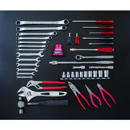 TONE トネ TSA4120 整備用工具セット ツールセット 43pcs レッド (1S)の画像