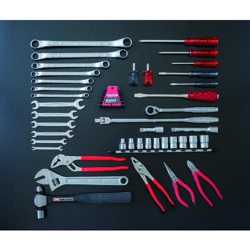 TONE トネ TSA4120 整備用工具セット ツールセット 43pcs レッド (1S)の画像