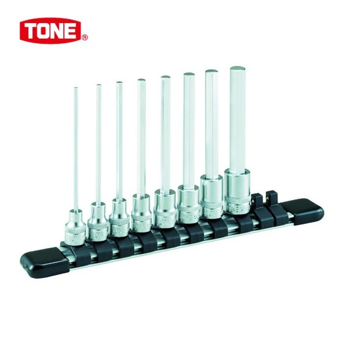 TONE（トネ） HH208L ロングヘキサゴンソケットセット(ホルダー付