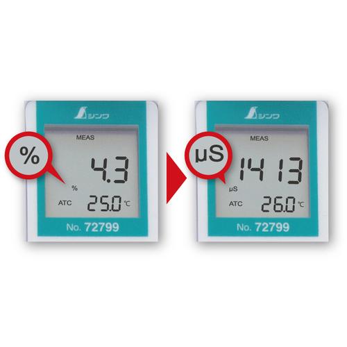 シンワ　デジタル塩分濃度計　(1個)　品番：72799