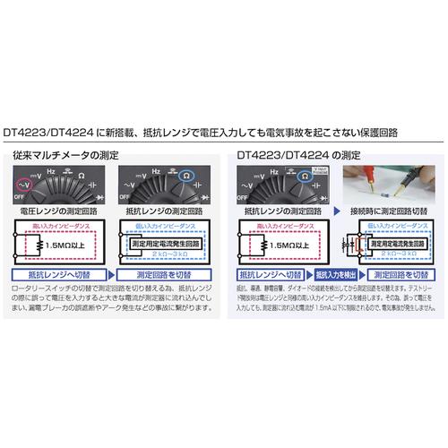 ヒオキ 日置電機 デジタルマルチメータ DT4224 (1台) 【ロックインアンプ】 品番：DT4224