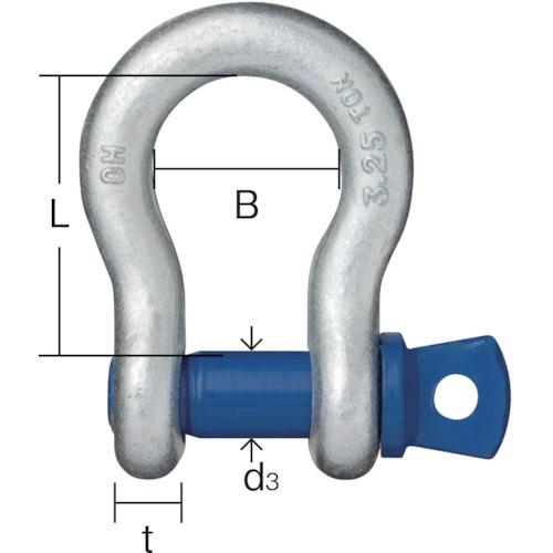OH(オーエッチ) 鍛造シャックル弓型 使用荷重2.0t (1個) 品番：BC-20T｜kouguland｜02