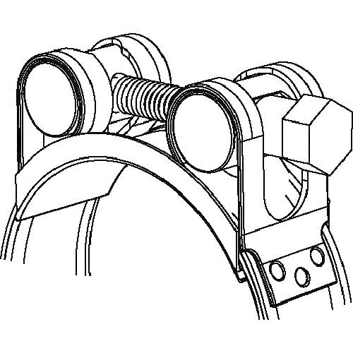 オンライン卸売り JUBILEE スーパークランプ 取付径 227-239mm (2個入) (1箱) 品番：JSC239SS316