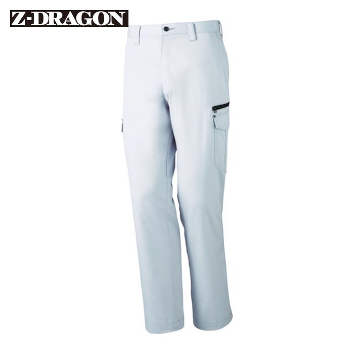 Z-DRAGON ストレッチノータックカーゴパンツ ウエスト70 シルバー
