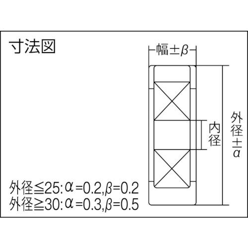 BANDO バンコランベアリング フリクション(F100) (1個) 品番：F100-BK24-626ZZ｜kouguland｜02