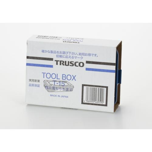 TRUSCO(トラスコ) トランク型工具箱 154X105X29 ブルー (1個) T-15｜kouguland｜02