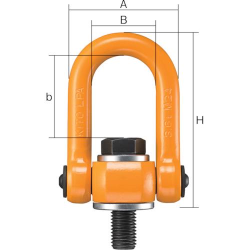 キトー　キトーリフティングポイント　基本使用荷重6.5t　(1個)　品番：LPB06536