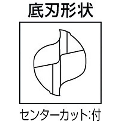 三菱K 三菱マテリアル VA2MSD1200 2枚刃バイオレット ハイススクエアエンドミルミディアム刃長(M)12mm (1本)