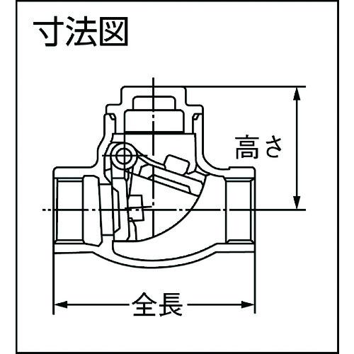 オンダ製作所 SVC2-50 SVC2型(スイングチャッキバルブ) Rc2 (1個)_1
