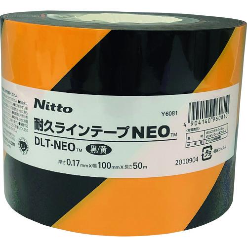 ニトムズ　耐久ラインテープDLTーNEO100x50黒　黄　(1巻)　品番：Y6081