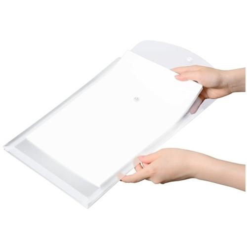 20枚　専用 PLUS（プラス） PLUS 88274)ポケット付エンベロープ 縦型マチ付 クリア