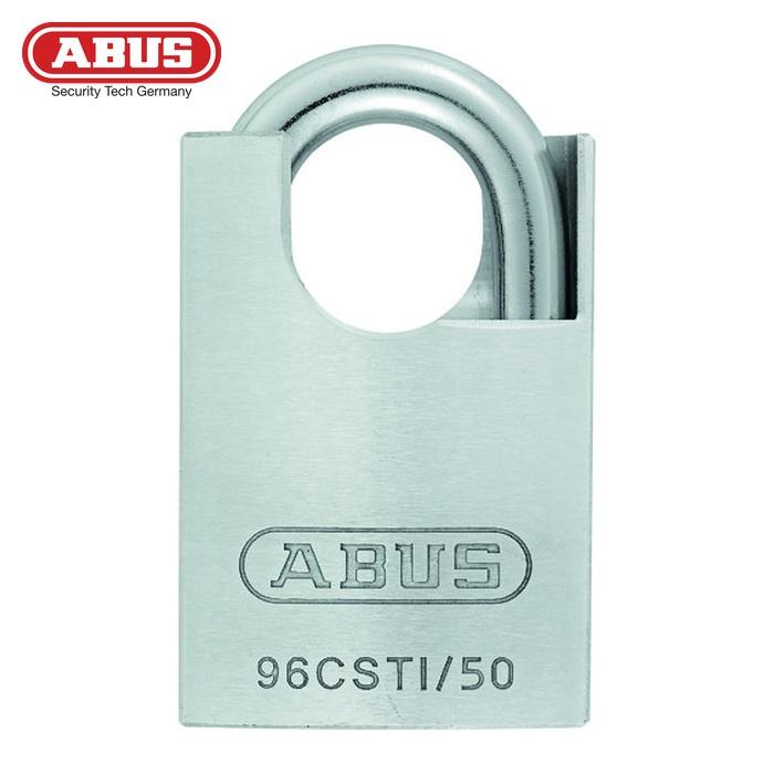 ABUS アバス シャックルガード付シリンダー南京錠 TITALIUM 96CSTI/50 (1個) 品番：TITALIUM 南京錠 : 工具