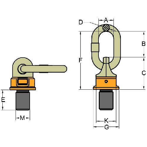 YOKE　スーパーポイント　M30X45　(1個)　品番：8-251-067-02　12.0t