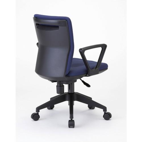 トラスコ TRUSCO 体圧分散オフィスチェア 布張り 肘付 ネイビー (1脚) FCC55A-NV_3