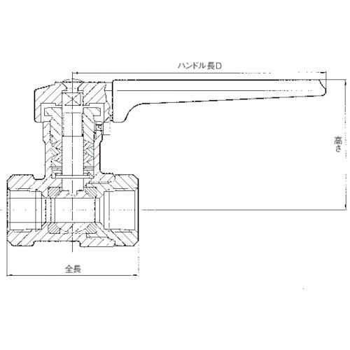 ハマイ HAMAI RBS-77-20RC 本格的スチーム用 黄銅製ボールバルブ (1個)_4