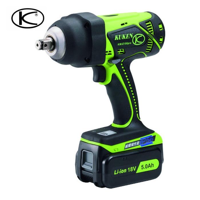 空研（Kuken） KW-E190PRO5F 充電式インパクトレンチ12.7mm角 KW-E190proフルセット (1台) : 工具ランド ...