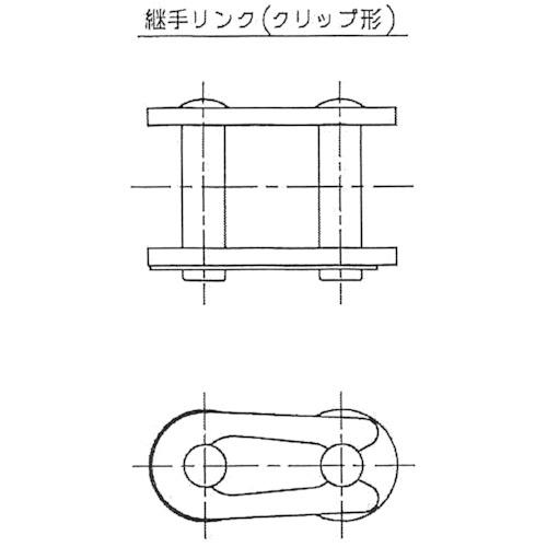 江沼チヱン製作所 ENUMA EK40Dクリップタイプジョイントリンク (1個