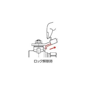 トラスコ TRUSCO ロック機構付きボールバルブ フルボア(大流量)タイプ(400型・青銅)11/2 (1個) BAV-LSF40A_3