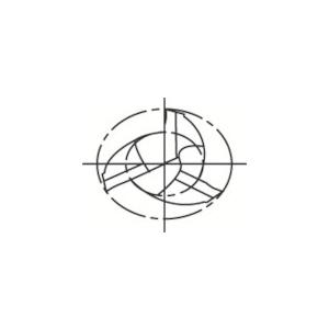 グーリング GUHRING 3636 020.000 強ねじれスクエアエンドミル(3枚刃) 刃径20.0mm (1本)_2