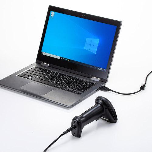 サンワサプライ BCR-2D5BK 2次元バーコードリーダー(1次元・2次元・1D・2D・QR・USB Type-A・液晶画面読取) (1個)_8