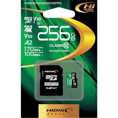 ハイディスク HIDISC HDMCSDX256GA2V30PRO 超高速R170シリーズmicroSDXCカード 256GB (1個)_1