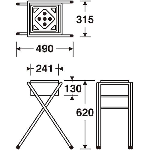 テラモト 吸殻入れ2(現場用) (1台) 品番：SS-258-400-0｜kougulandplus｜05