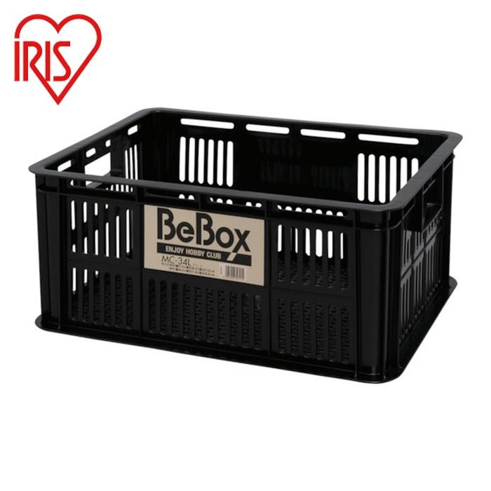   ブラックメガ　コンテナ　M 未使用 IRIS OHYAMA（アイリスオーヤマ） 232717 メッシュコンテナ BeBox MC
