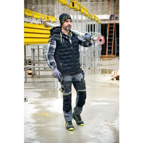 ノースウェイズ ワークダウンベスト ブラック Sサイズ France Textile社 保護具 作業服 防寒着(代引不可)【送料無料】 NORTHWAYS 作業服 防寒着 防寒服 防寒ベストワークダウンベスト