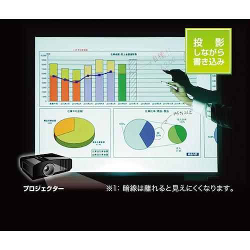 トラスコ TRUSCO 吸着ホワイトボードシート暗線入 900×1200×1.0 (1枚) TWKL-90120_1