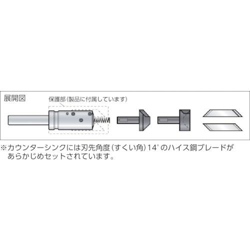 NOGA K2〜K5内外径カウンターシンク90°内径用ブレード刃先14°HSS (1個) 品番：KP04-320-14｜kougulandplus｜02