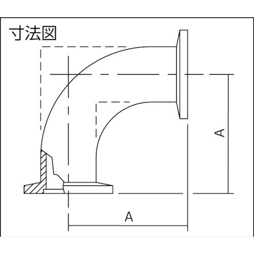 エドワーズ Edwards C10516420 真空ポンプ用エルボ NW40 (1個)_1