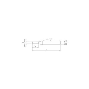 NS 日進工具 AL3D-2DLC 12 アルミ専用エンドミル(DLCコーティング)AL3D-2DLC Φ12 (1本)_1