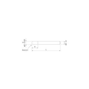 NS 日進工具 MSRS430 12XR1 無限コーティング ラジアスエンドミル MSRS430 Φ12XR1 (1本)_1