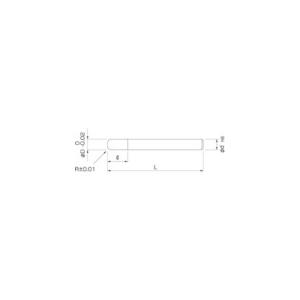 NS 日進工具 MSRS430 8XR0.2 無限コーティング ラジアスエンドミル MSRS430 Φ8XR0.2 (1本)_1