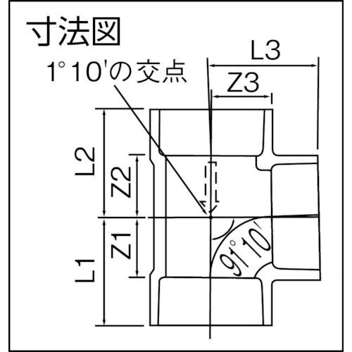 クボタケミックス VUDT200 VU継手 チーズ VU-DT200 (1個)_1