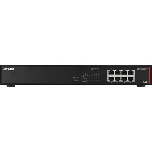 バッファロー 法人向け Giga対応 Layer2 アンマネージPoEスイッチ 8ポート (1個) BS-GUL2008PT