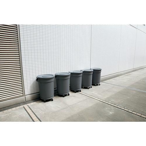 山崎産業 コンドル 分別ペール 屋外用 ジャンボペールYD-145C グレー 145L (1個) YD-115C-PC_1