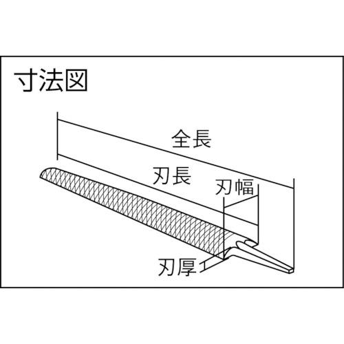 TSUBOSAN（ツボサン） TSUBOSAN HA300-01 鉄工ヤスリ 300mm 半丸 荒目
